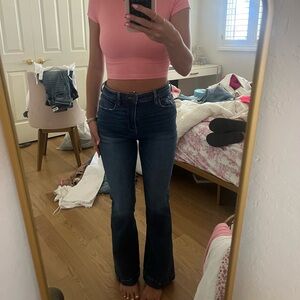 american eagle super high flare jeans
